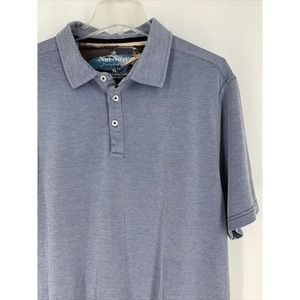 Nat Nast Polo Shirt Mens‎ X Large Luxury Originals Blue Short Sleeve Casual Soft